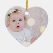 Mijn Baby Foto Aangepast Keramisch Ornament (Voorkant)