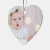 Mijn Baby Foto Aangepast Keramisch Ornament (Links)