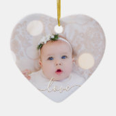 Mijn Baby Foto Aangepast Keramisch Ornament (Voorkant)