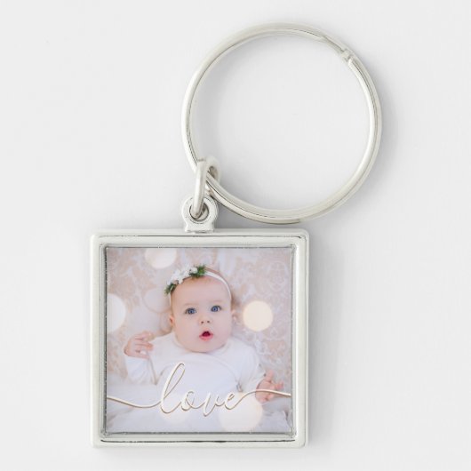 Mijn Baby Foto Aangepast Sleutelhanger (Voorkant)