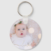 Mijn Baby Foto Aangepast Sleutelhanger (Voorkant)