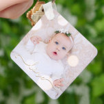 Mijn Baby Foto Aangepast Sleutelhanger<br><div class="desc">Je baby's foto op een sleutelhanger! Upload je eigen afbeelding om je sleutelhanger voor jezelf te creëer of als cadeau aan familie,  vrienden,  ouders en grootouders! De woordliefde in een controlemanuscript wordt gekenmerkt over uw foto.</div>