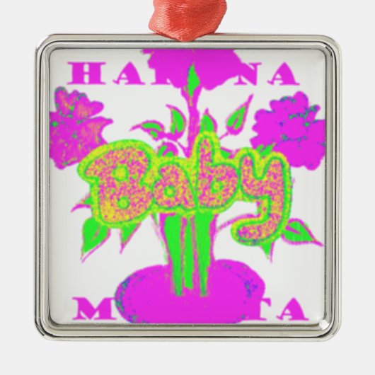 Mijn Baby Hakuna Matata Metalen Ornament (Voorkant)