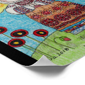 Mijn baby is de Sun Ukraine Folk Art Poster (Hoek)