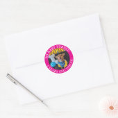 Mijn baby is vandaag 5 jaar geworden ronde sticker (Envelop)