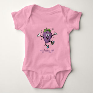 Mijn Baby Meisje Gelukkige Druif Romper