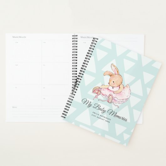 MIJN BABY MEMORIES - Rabbit Ballerina Planner (Display)
