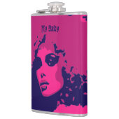 Mijn Baby Retro Vinyl Wrapped Kolf Heupfles (Links)