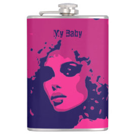 Mijn Baby Retro Vinyl Wrapped Kolf Heupfles