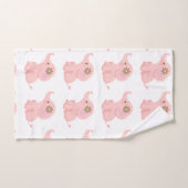 Mijn Baby roze olifant Bad Handdoek (Handdoek)