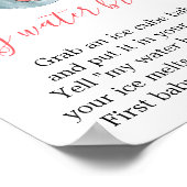 Mijn baby shower-olifantenbord poster (Hoek)