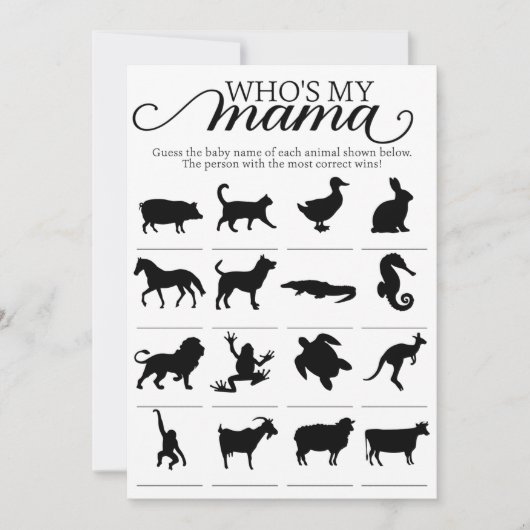 Mijn Baby shower van je moeder is actief Kaart (Voorkant)