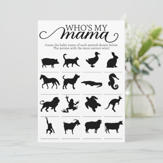 Mijn Baby shower van je moeder is actief Kaart (Staand voorkant)