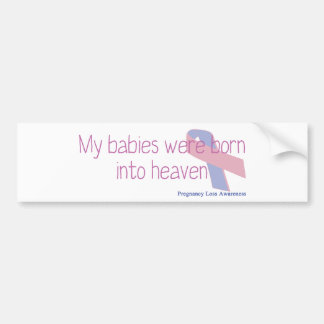 Mijn baby's zijn geboren in de hemel bumpersticker