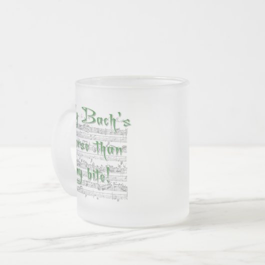 Mijn Bach is erger dan mijn Bite Matglas Koffiemok (Voorkant links)