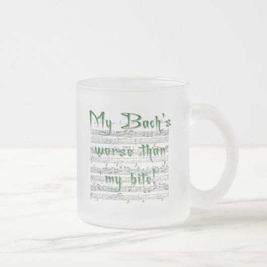 Mijn Bach is erger dan mijn Bite Matglas Koffiemok (Rechts)