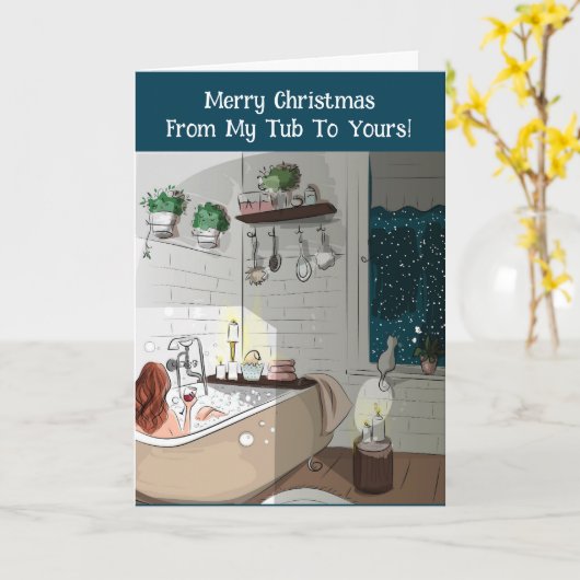 MIJN BAD NAAR DE JOUWE KERST KAART (Gele Bloem)