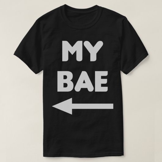 Mijn Bae Matching Couples Shirt (Design voorkant)