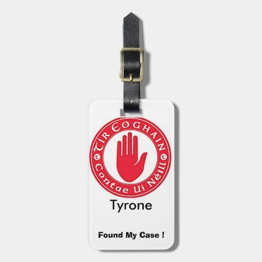 Mijn Bagage Gepersonaliseerde Tyrone County ID Lab Bagagelabel (Voorkant verticaal)