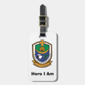 Mijn bagage heeft Roscommon County ID Label gepers Bagagelabel (Voorkant verticaal)