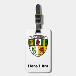 Mijn bagage persoonlijke Antrim County ID-label. Bagagelabel