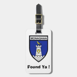 Mijn bagage persoonlijke Monagh County ID-label. Bagagelabel