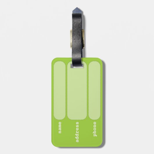 Mijn Bagagelabel (Achterkant verticaal)