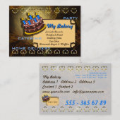 Mijn bakkerij - Business-, Profilecard Visitekaartje (Voorkant / Achterkant)