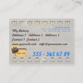 Mijn bakkerij - Business-, Profilecard Visitekaartje (Achterkant)