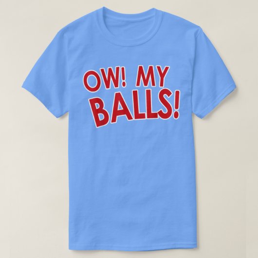 Mijn ballen t-shirt (Design voorkant)