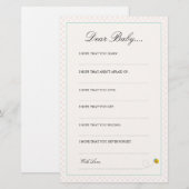 Mijn ballon | Geachte Baby Kaarten (Voorkant / Achterkant)