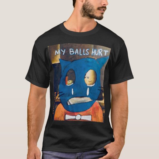Mijn Balls Hurt Mannen T-shirt van Buzza Wuzza (Voorkant)