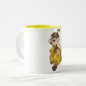 Mijn bananen tweekleurige koffiemok (Voorkant links)