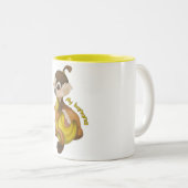 Mijn bananen tweekleurige koffiemok (Voorkant rechts)