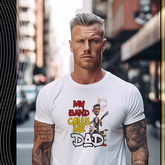 Mijn band noemt me papa - Vaderdag T-shirt