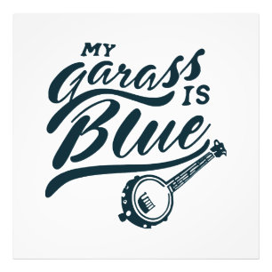 Mijn Banjo is Blauw Foto Afdruk