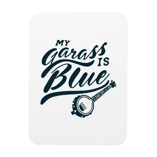 Mijn banjo is blauw magneet (Verticaal)