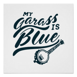 Mijn banjo is blauw perfect poster
