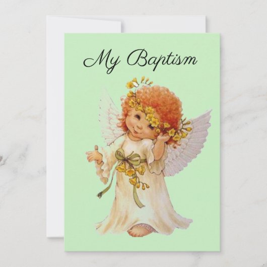 Mijn Baptisme-engel Kaart (Voorkant)