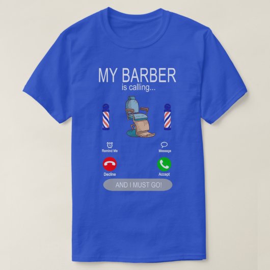 Mijn Barber noemt scheren en kapsel. T-shirt (Design voorkant)