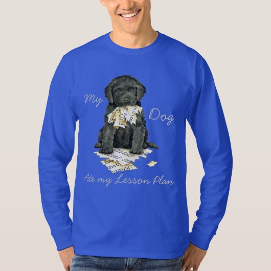 Mijn Barbet Ate Mijn Lesson Plan T-shirt (Voorkant)