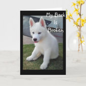 MIJN BARK BROKE VAN HOWLING DAT IK "JOU" MIST KAART (Gele Bloem)