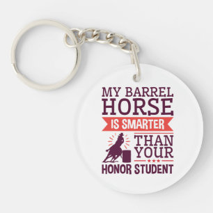 Mijn Barrel Horse is slimmer en grappiger barrel r Sleutelhanger