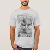 Mijn BaseBall-Shirt in zwart-wit T-shirt (Voorkant)