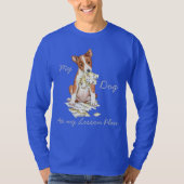Mijn Basenji Ate Mijn Lesson Plan T-shirt (Voorkant)