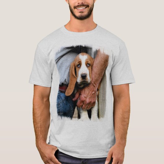 Mijn Basset Buddy Basset Hond T-shirt (Voorkant)