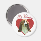 Mijn Basset Hound Valentijn Magneet (Voorkant / Achterkant)