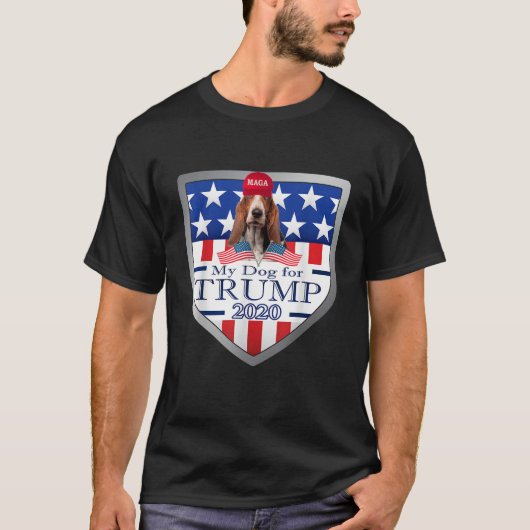 Mijn Bassett Hound voor Trump T-shirt (Voorkant)