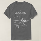 Mijn batterij is laag en het wordt donker t-shirt (Design voorkant)
