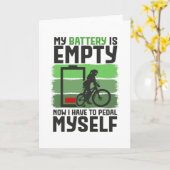 Mijn Batterij Is Leeg Nu Moet Ik Peddelen Kaart (Gele Bloem)